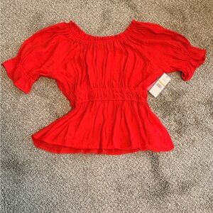 Nanette Lepore Vibrant Red Blouse